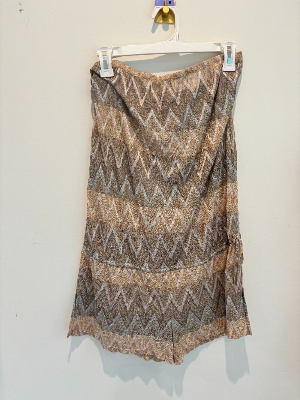 NWT Vitamin A Goldmine Bohemian Romper Cover UP Size L